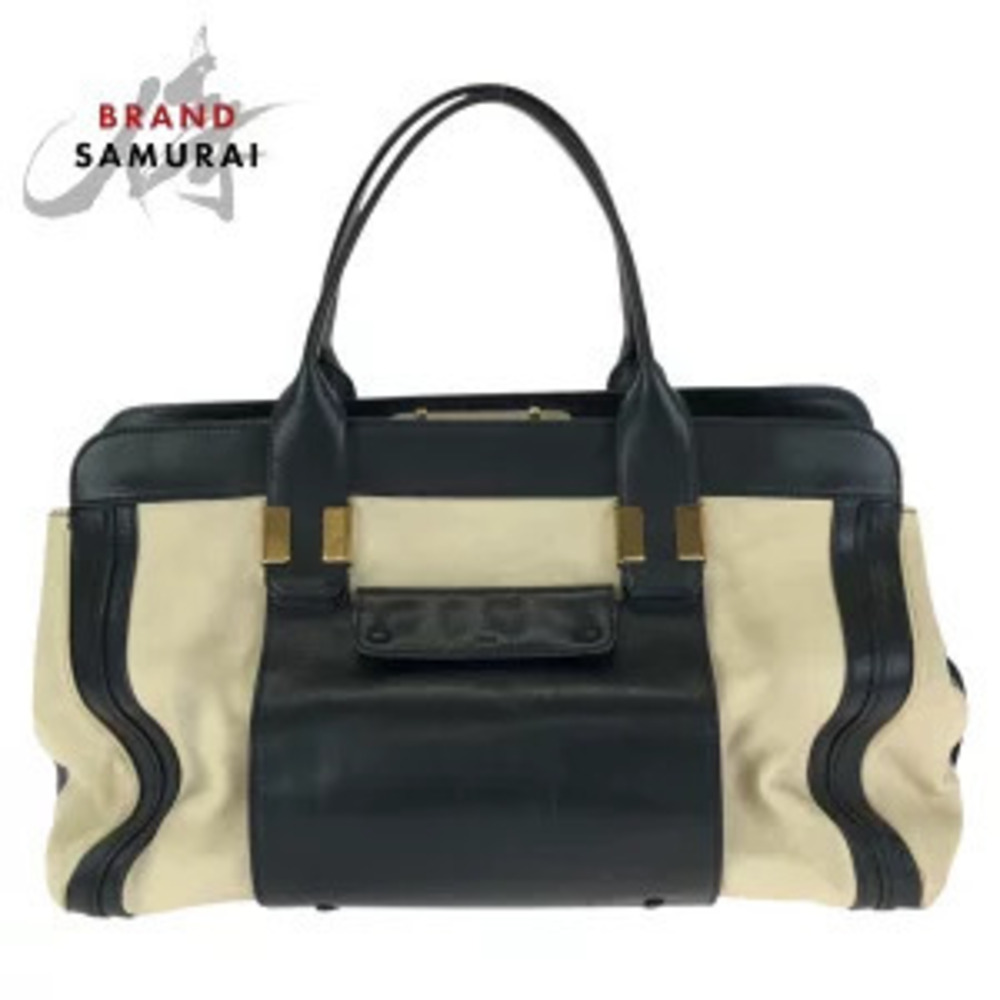 Chloe Alice tote bag Handbag beige black